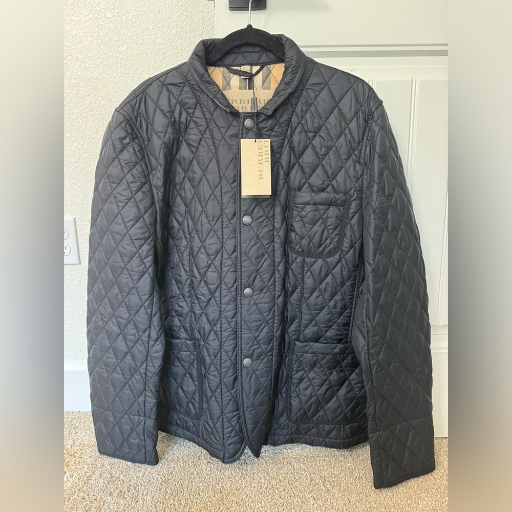 Men’s Authentic Burberry Brit Quilted Jacket